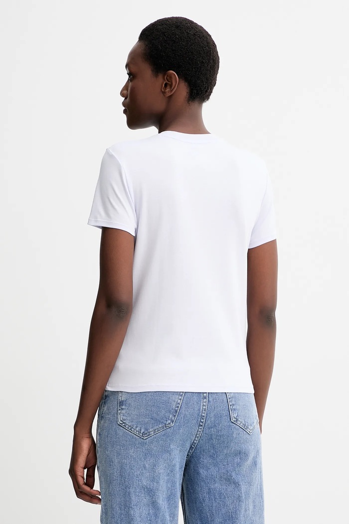 Ruházat Calvin Klein pamut póló LV044C216G fehér