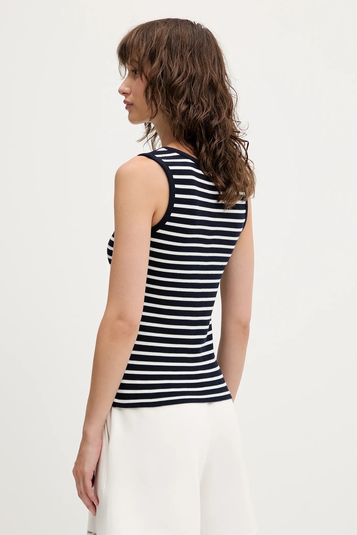 Oblečení Top Tommy Jeans DW0DW20898 námořnická modř
