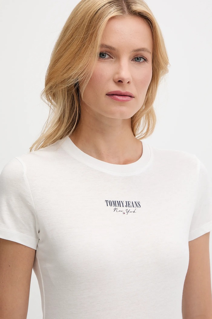 Îmbrăcăminte Tommy Jeans Tricou DW0DW20913 alb