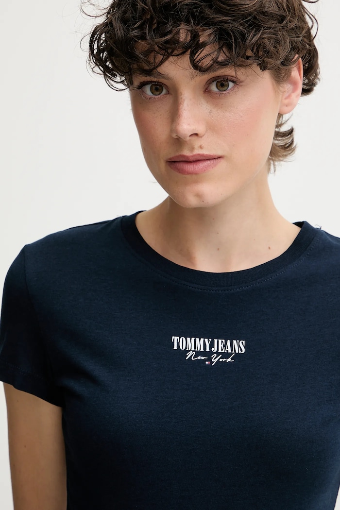 Oblečení Tričko Tommy Jeans DW0DW20913 námořnická modř