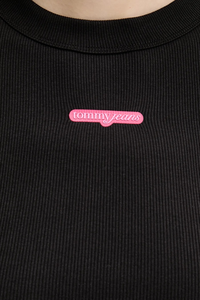 Tommy Jeans t-shirt fekete DW0DW21402