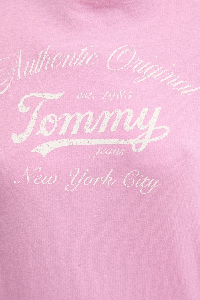 Μπλουζάκι Tommy Jeans DW0DW21404 ροζ