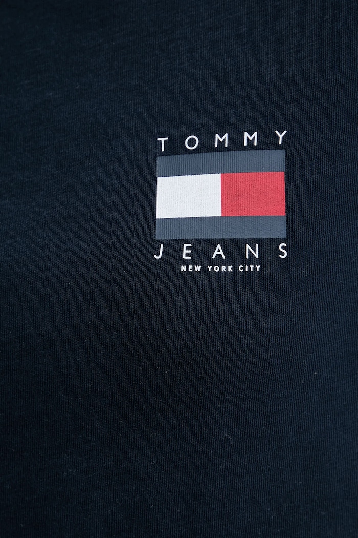 Pamučna majica Tommy Jeans mornarsko plava DW0DW21423