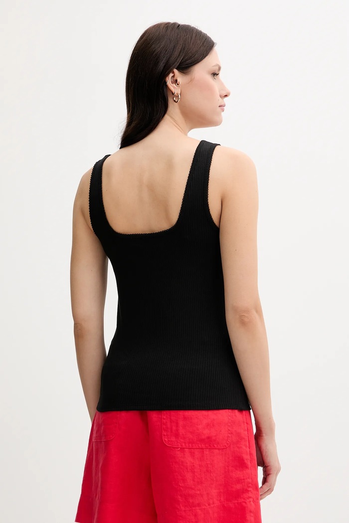 Ρούχα Top Tommy Hilfiger WW0WW45444 μαύρο