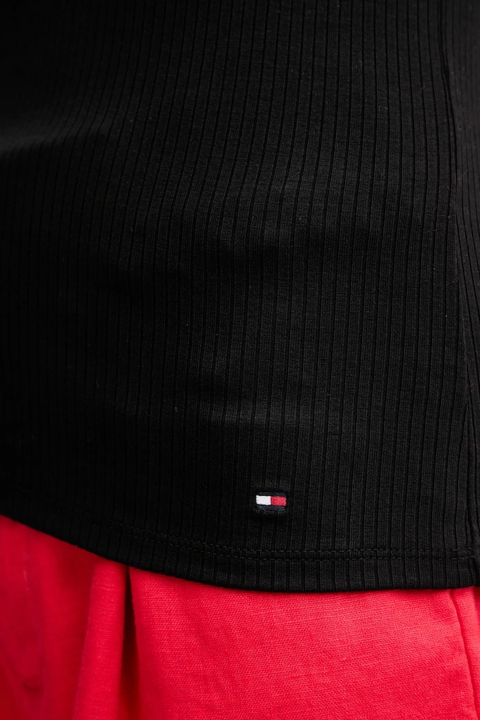 Top Tommy Hilfiger μαύρο WW0WW45444
