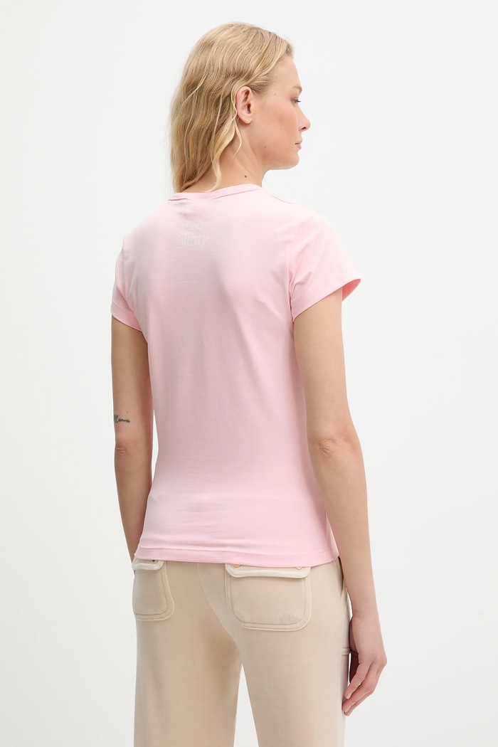Odzież Juicy Couture t-shirt JUICY GIRL NEXT DOOR HILTON T-SHIRT JCNCT225457 różowy
