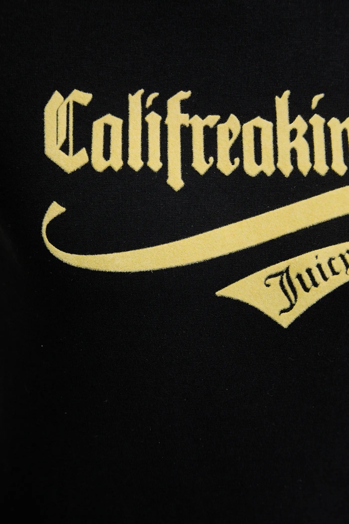 Kratka majica Juicy Couture CALIFREAKINFORNIA BABY T-SHIRT JCNCT225460 črna