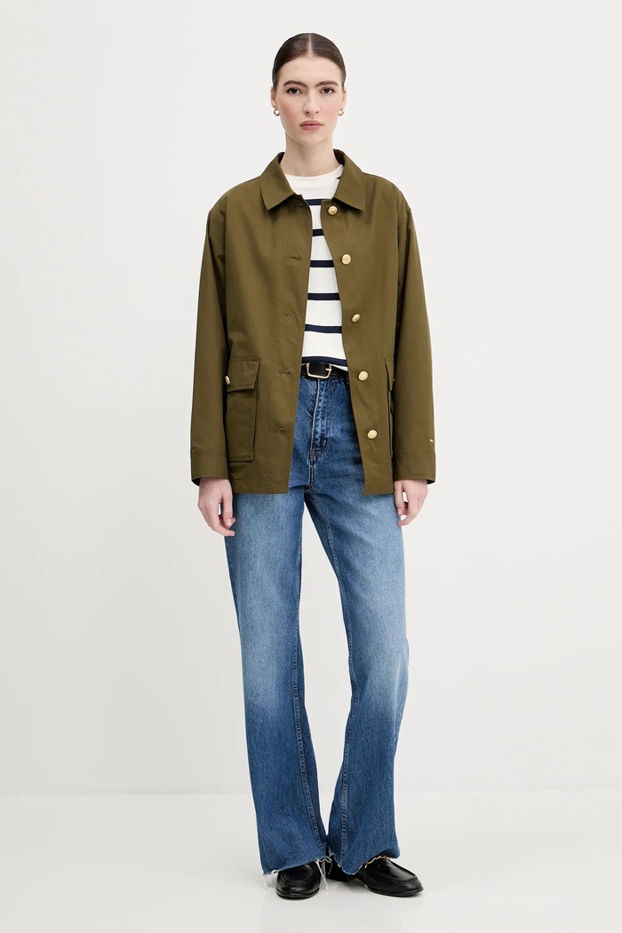 Bavlněné tričko Tommy Hilfiger WW0WW45628 bílá AW25