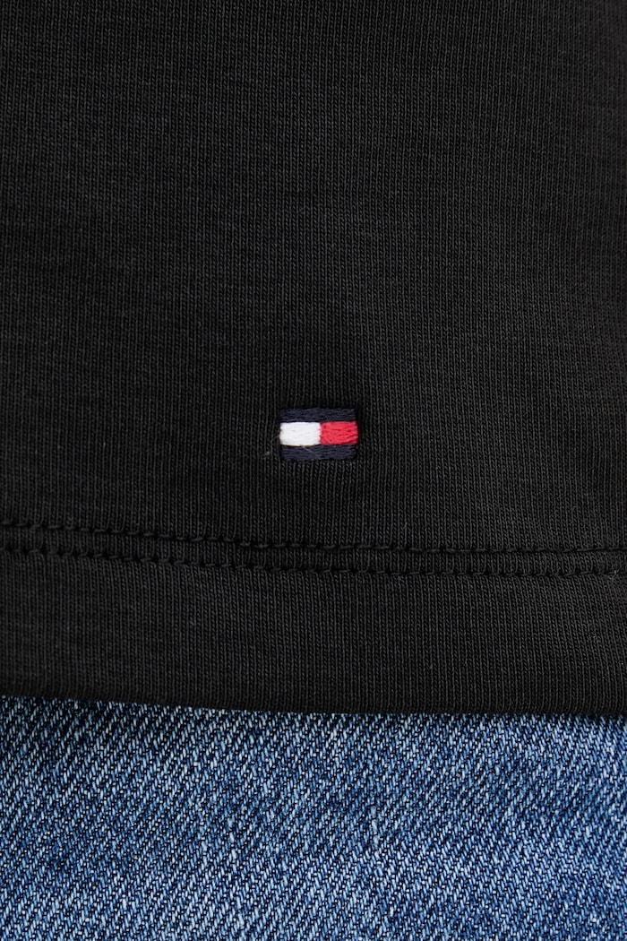 Bavlněné tričko Tommy Hilfiger WW0WW45628 černá