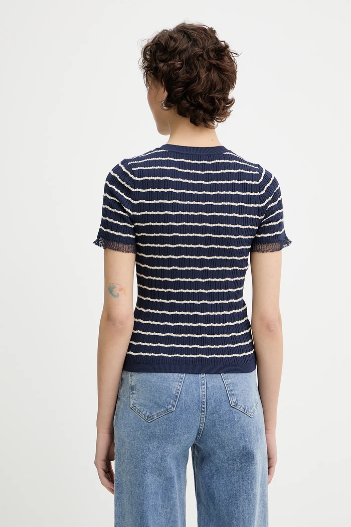 Oblečení Tričko Rag & Bone WAS25P025UG25 námořnická modř