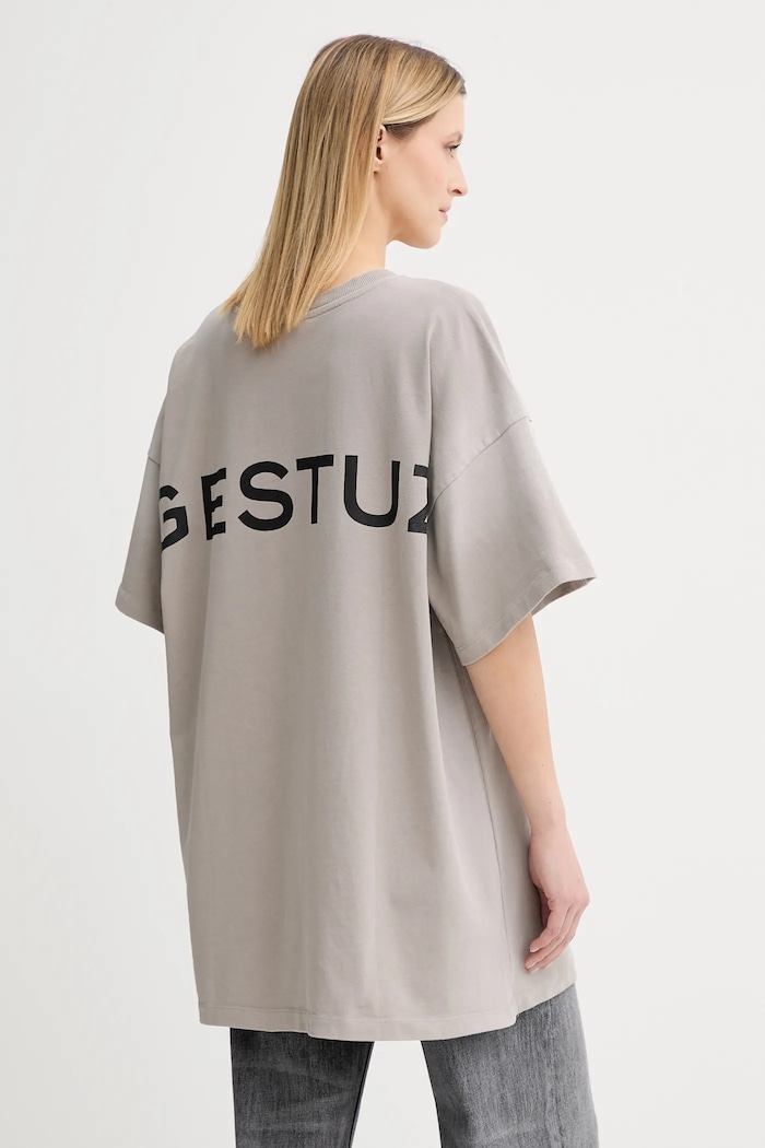 Îmbrăcăminte Gestuz tricou din bumbac 10910397 bej