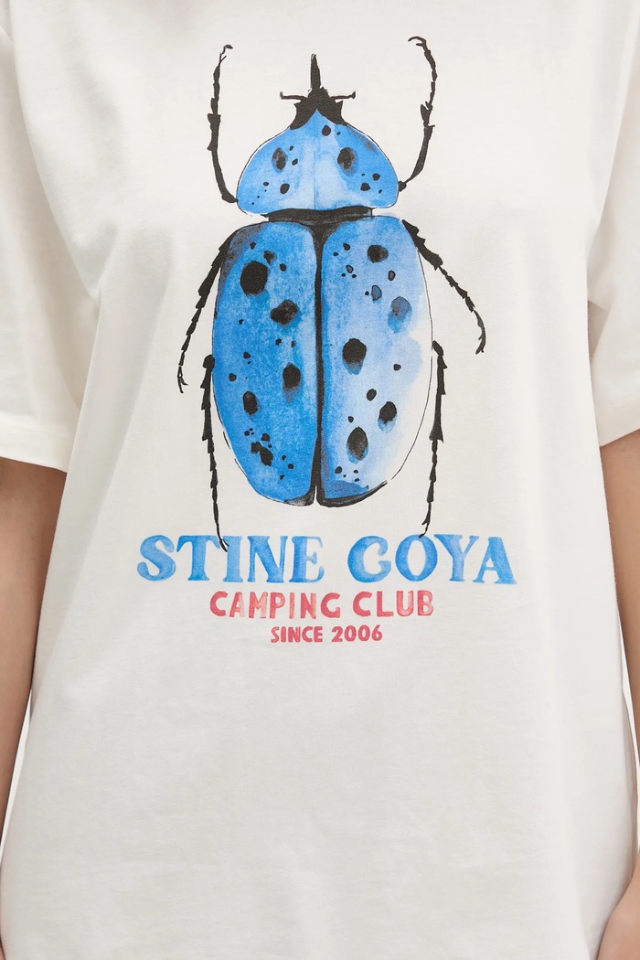 Bavlnené tričko Stine Goya 0 SG.AW25.T009.2243 béžová