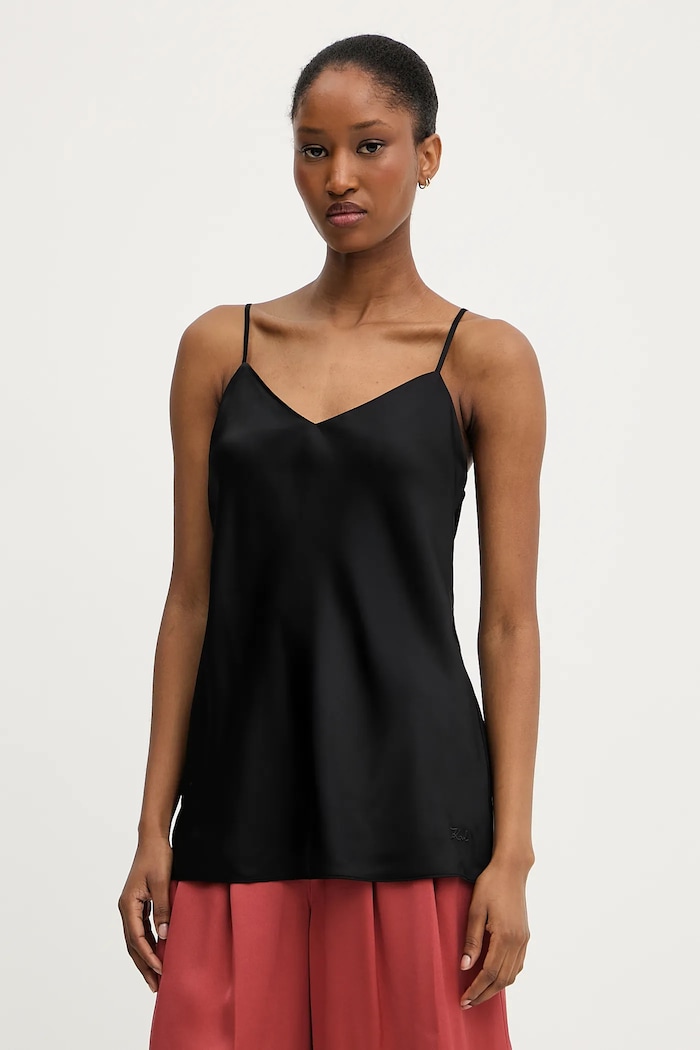 Karl Lagerfeld top sima fekete A1W11003