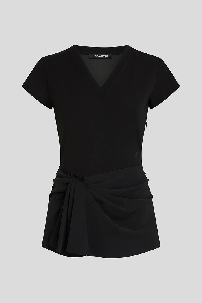 Karl Lagerfeld tricou A3W17011 negru