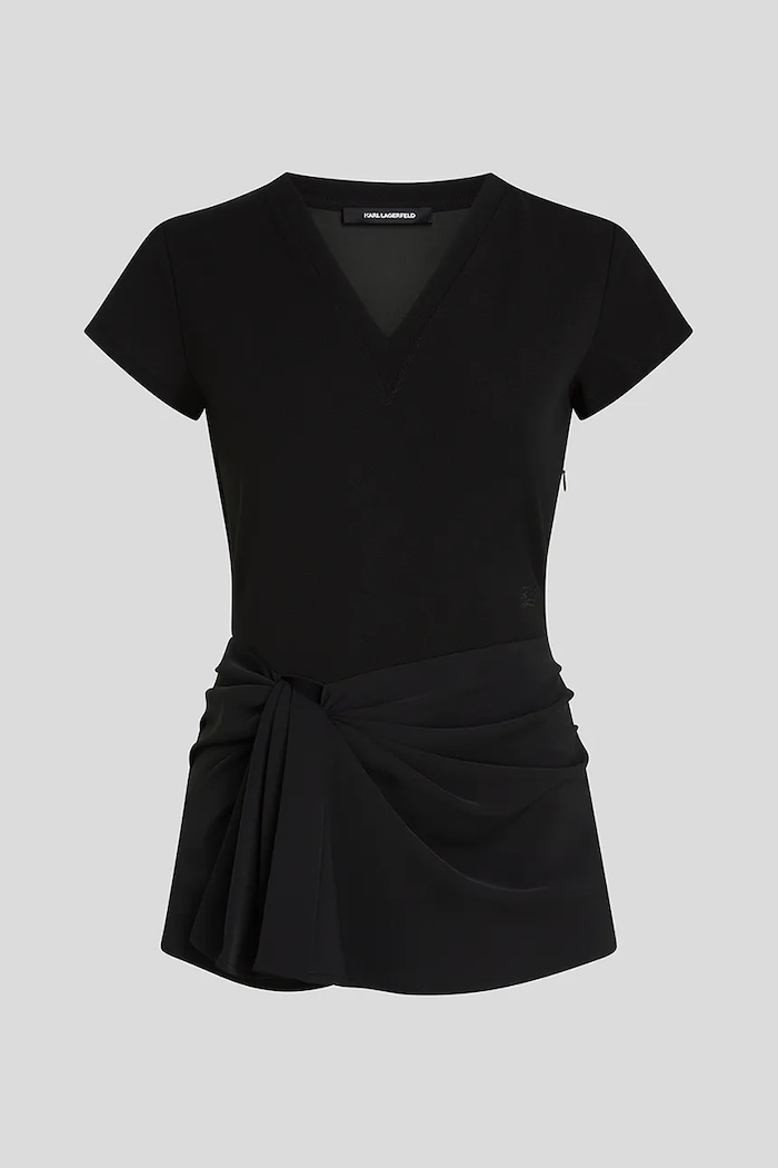 Karl Lagerfeld tricou A3W17011 negru