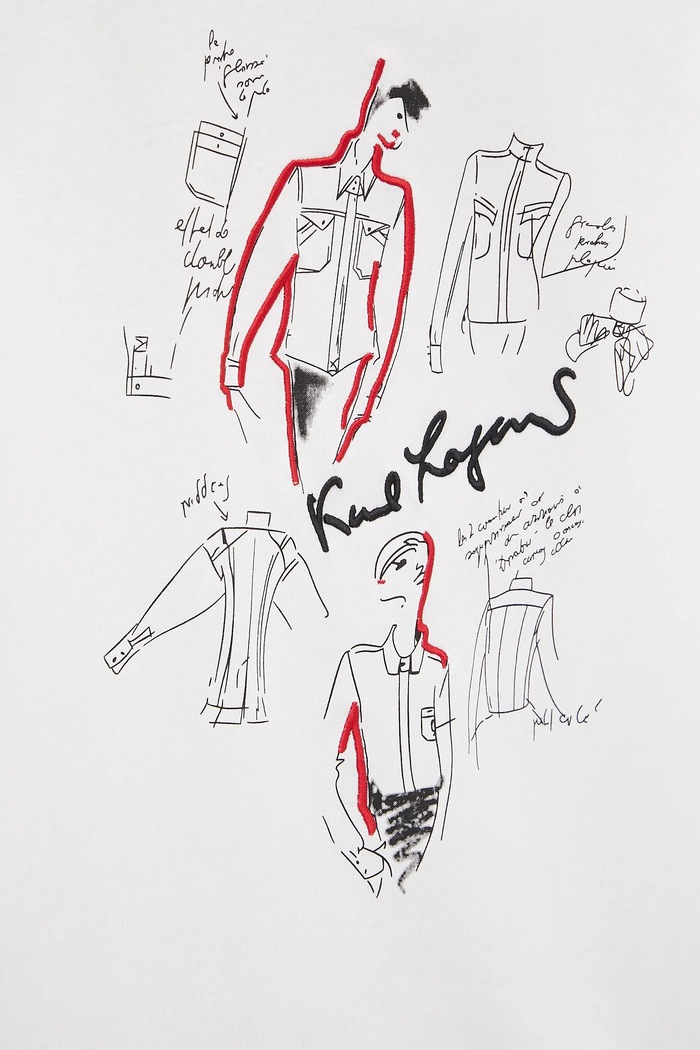 Karl Lagerfeld t-shirt bawełniany A3W17100 biały