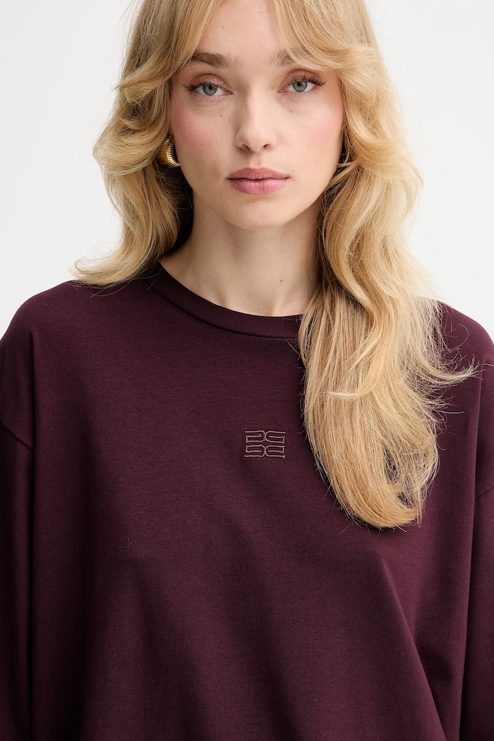 Gestuz t-shirt bordowy 10910545