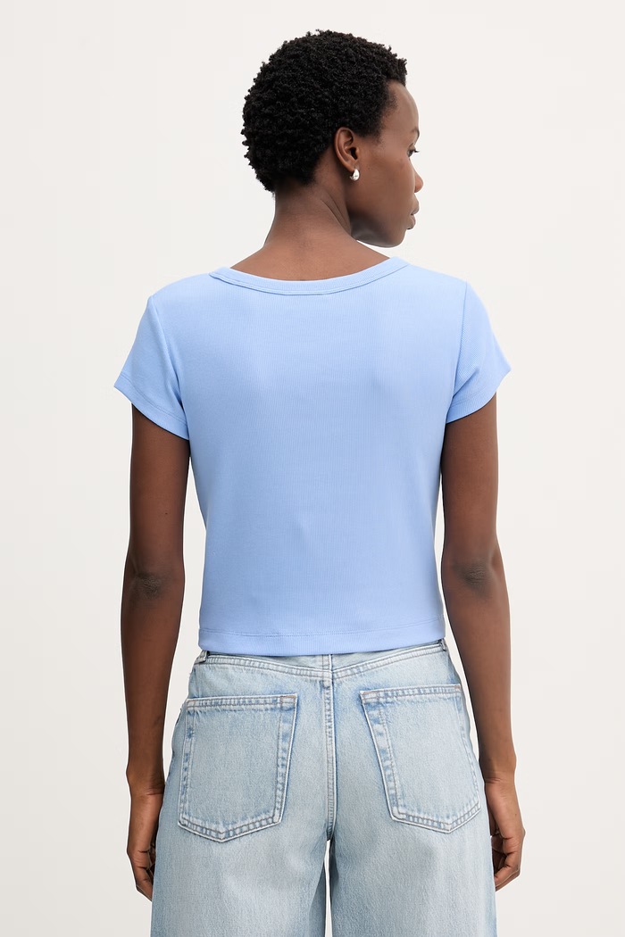Îmbrăcăminte Calvin Klein Jeans tricou pentru femei LV047C200G albastru