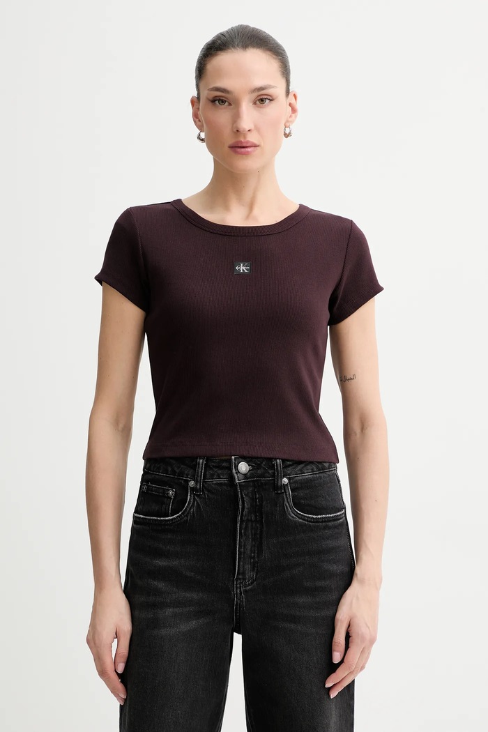 Calvin Klein Jeans női póló barna LV047C200G