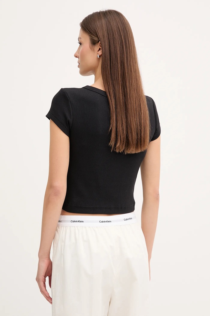 Oblečenie Calvin Klein Jeans tričko dámske LV047C200G čierna