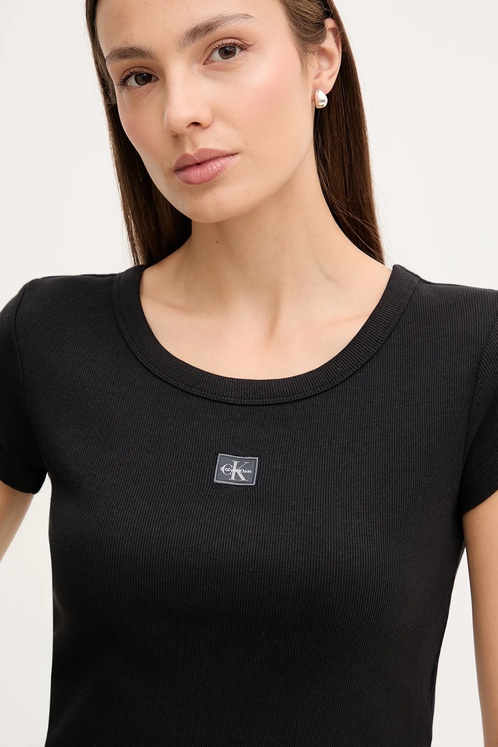 Calvin Klein Jeans tričko dámske čierna LV047C200G