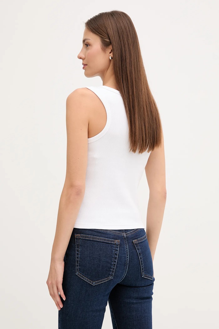 Oblečenie Calvin Klein Jeans top dámsky LV047C201G biela