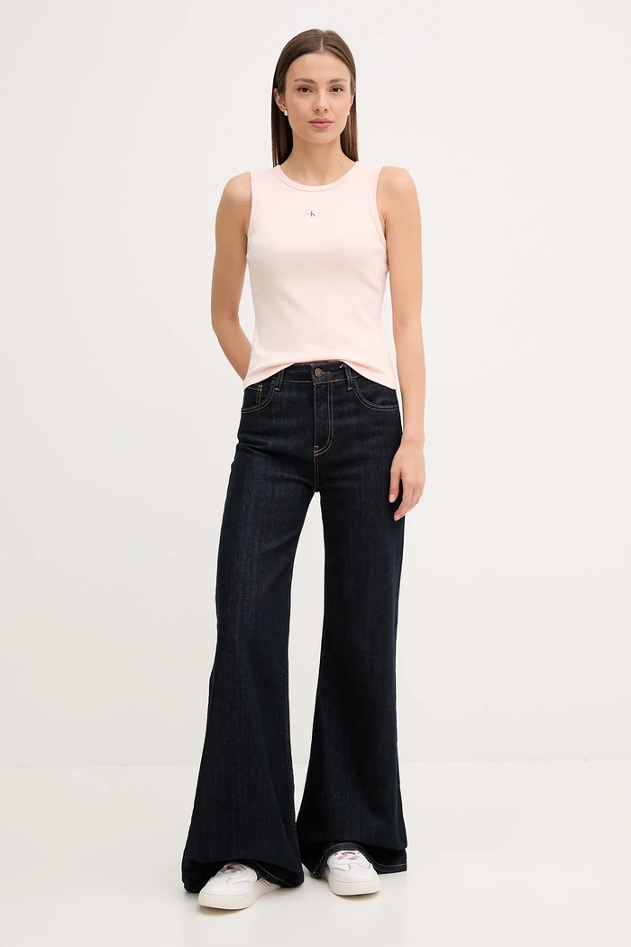 Calvin Klein Jeans γυναικείο τοπ LV047C201G μπεζ SS26