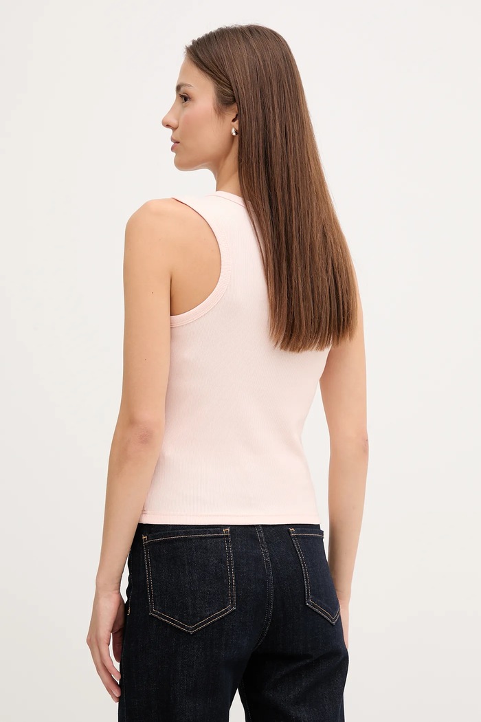 Ρούχα Calvin Klein Jeans γυναικείο τοπ LV047C201G μπεζ