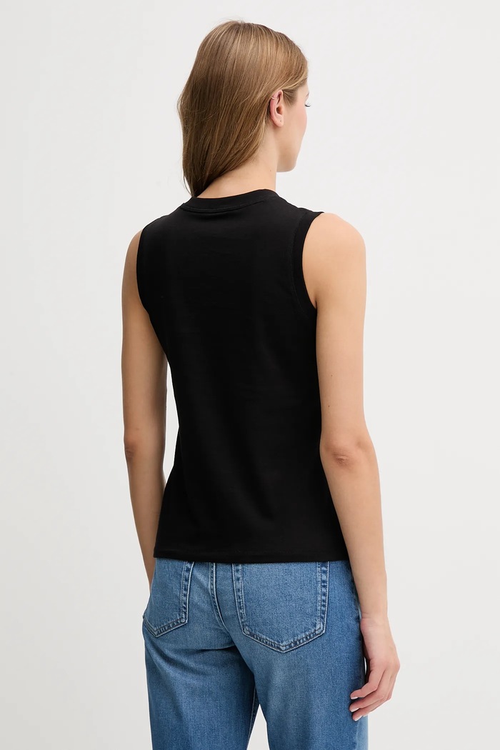 Oblečenie Bavlnený top Calvin Klein Jeans LV047C852G čierna