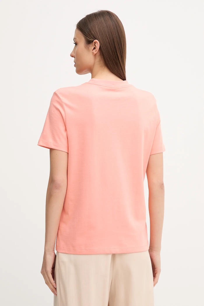 Βαμβακερό μπλουζάκι Calvin Klein Jeans LV047C854G πορτοκαλί AW25