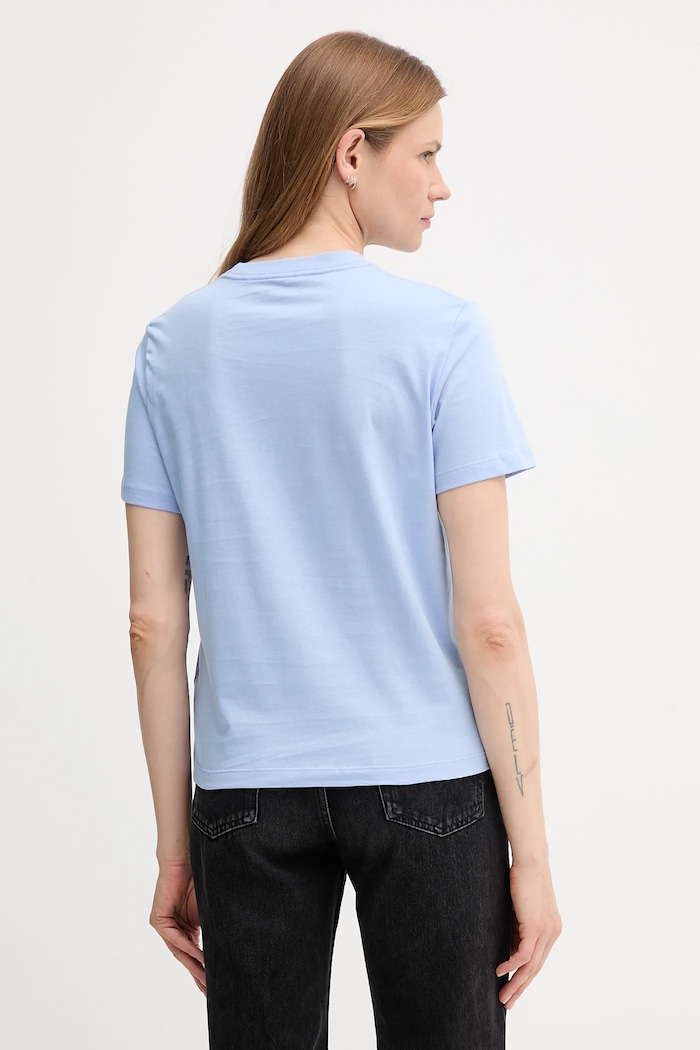 Bavlněné tričko Calvin Klein Jeans LV047C863G modrá AW25