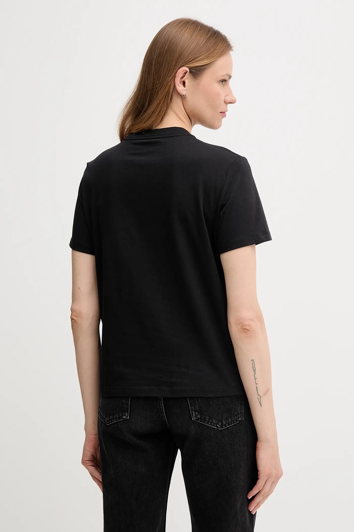 Bavlněné tričko Calvin Klein Jeans LV047C863G černá AW25