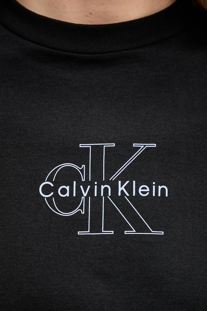 Bavlněné tričko Calvin Klein Jeans černá LV047C863G