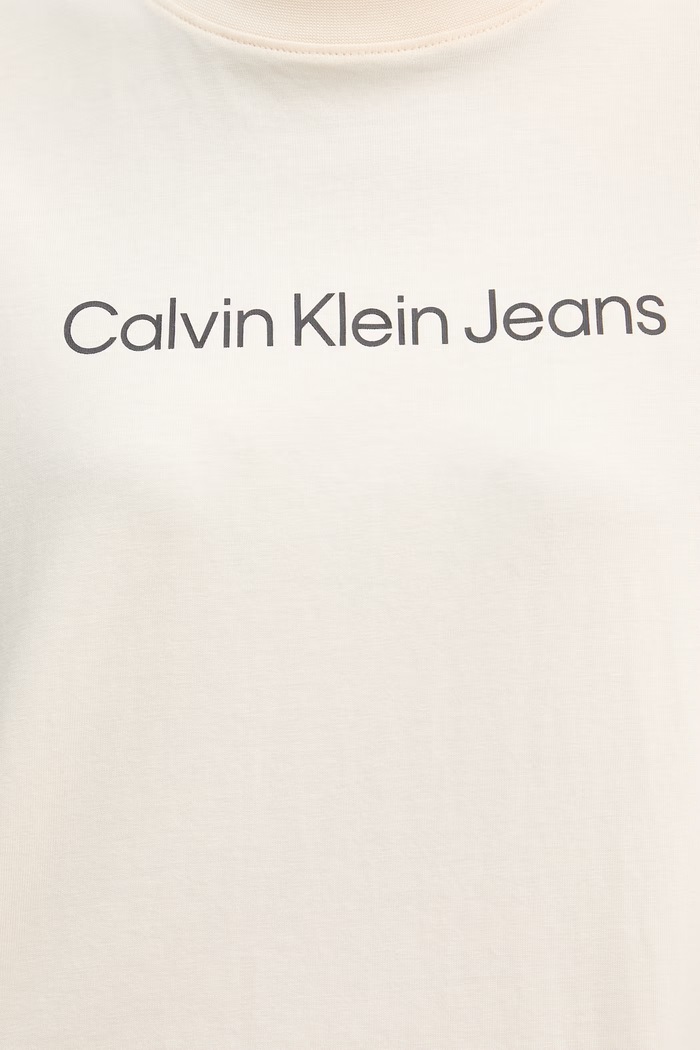 Calvin Klein Jeans tričko dámske bavlnené LV047C912G béžová