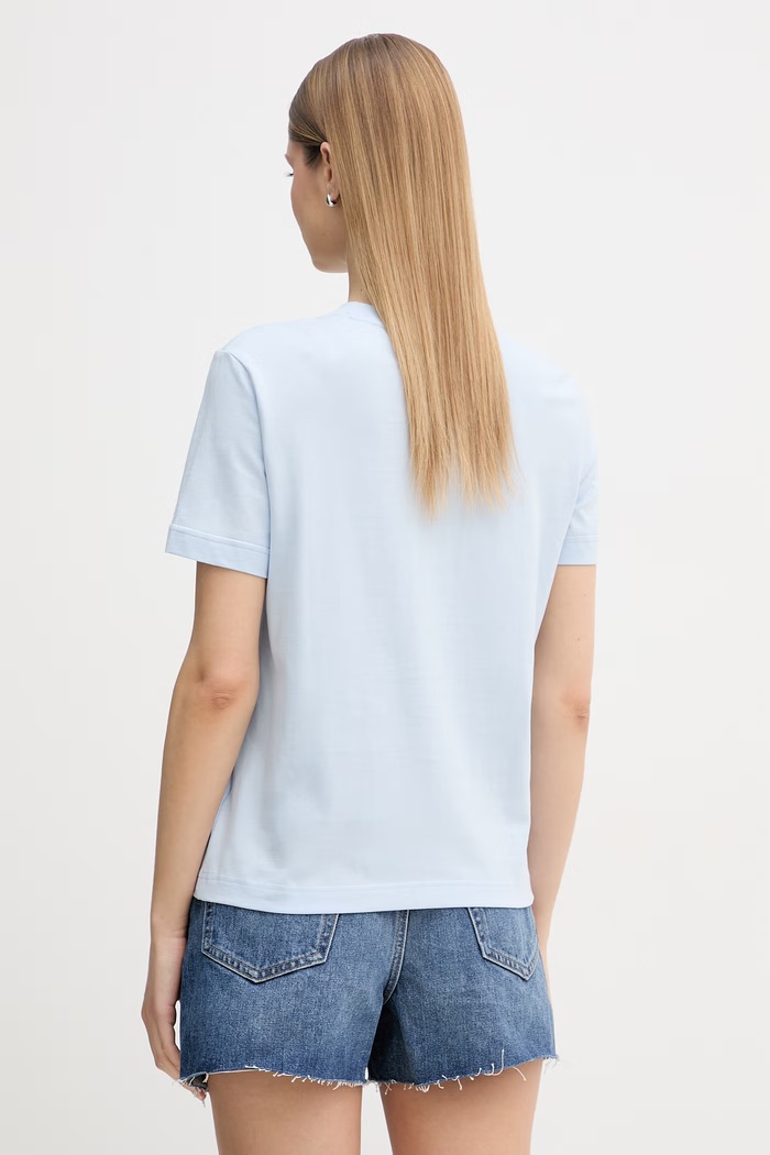 Oblečenie Calvin Klein Jeans tričko dámske bavlnené LV047C912G modrá