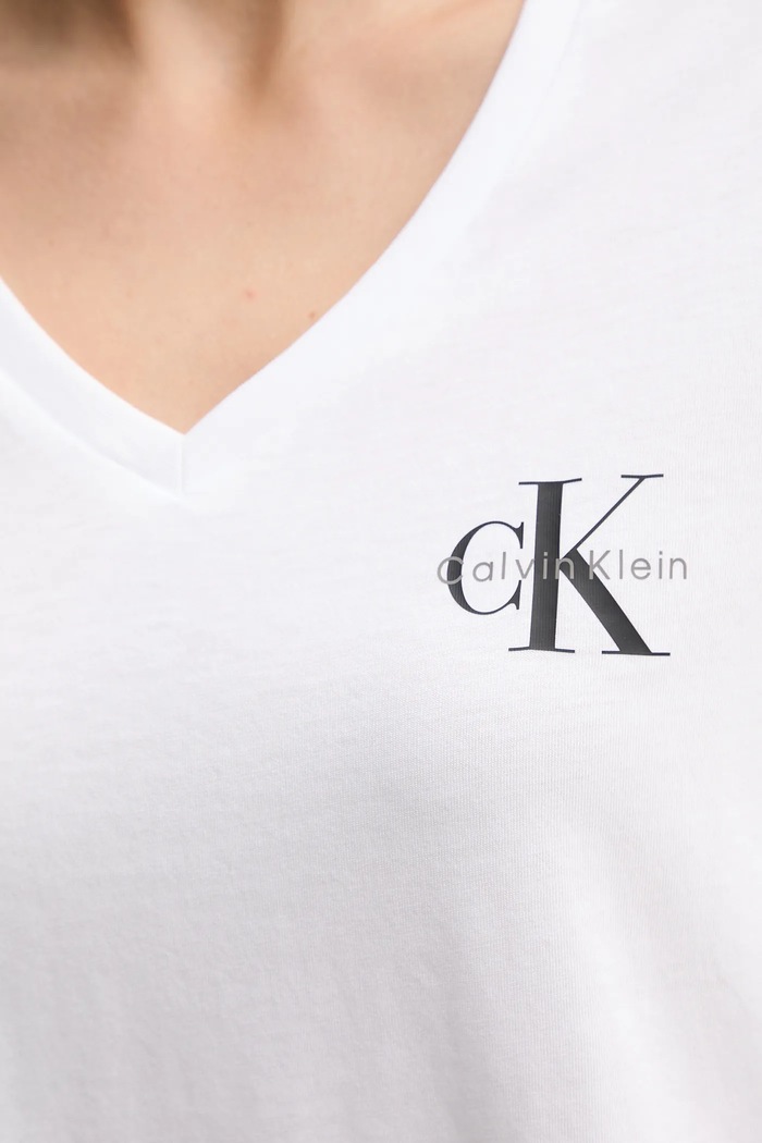Дрехи Calvin Klein Jeans тениска дамска от памук 2 броя LV047C906G бял