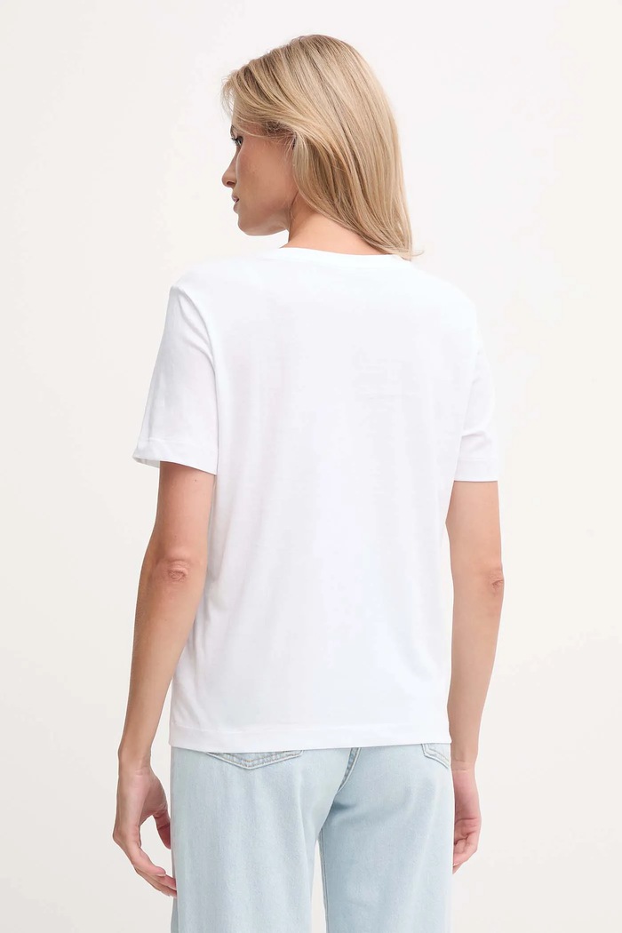 Calvin Klein Jeans tričko dámske bavlnené 2-pak LV047C906G oranžová