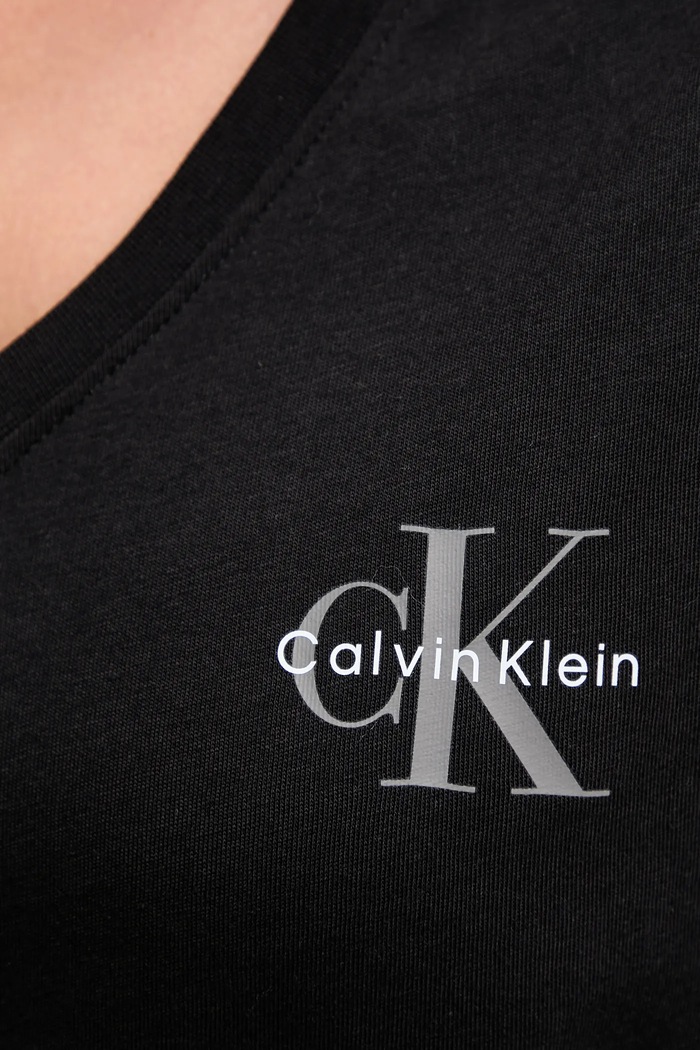 Calvin Klein Jeans tričko dámske bavlnené 2-pak LV047C906G čierna
