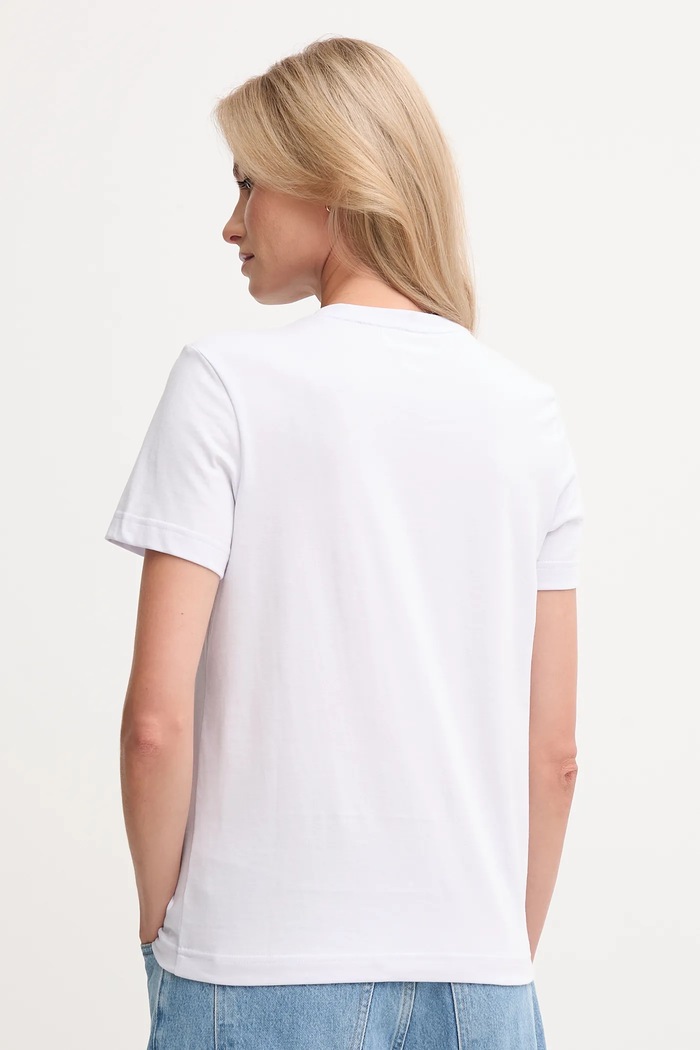 Oblečenie Calvin Klein Jeans basic tričko dámske bavlnené LV047B224G fialová