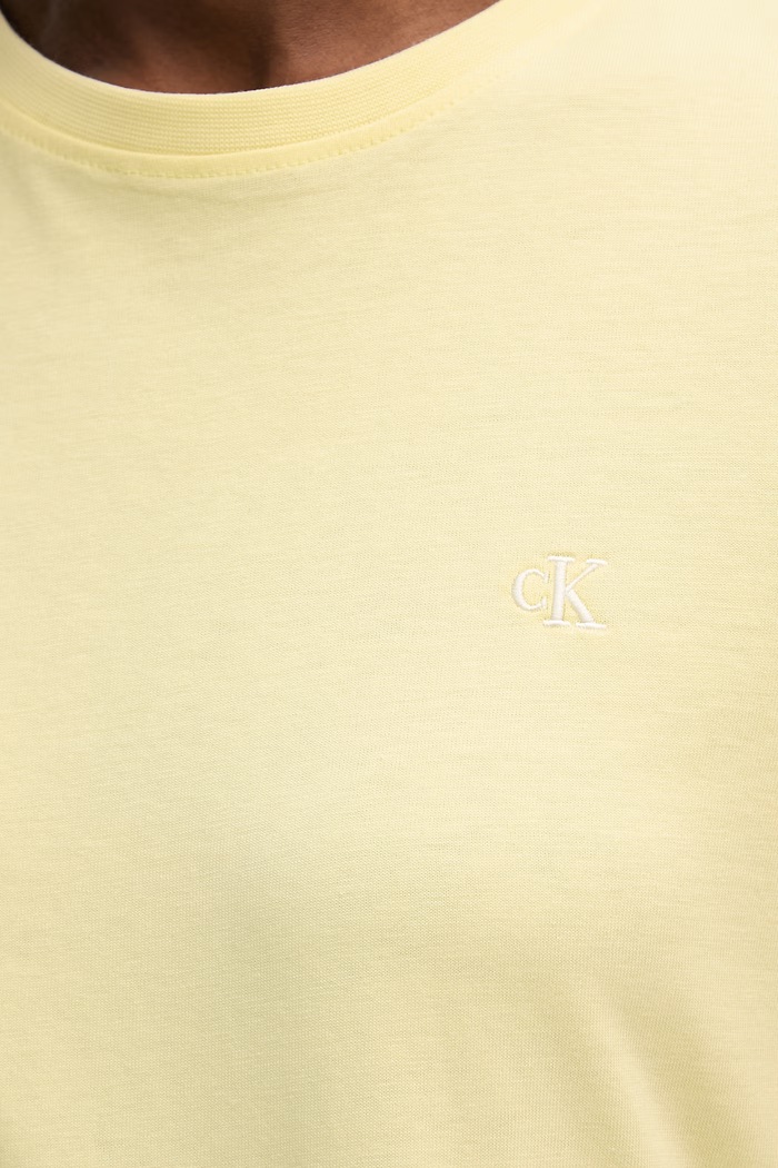 Calvin Klein Jeans basic tričko dámske bavlnené LV047B224G žltá