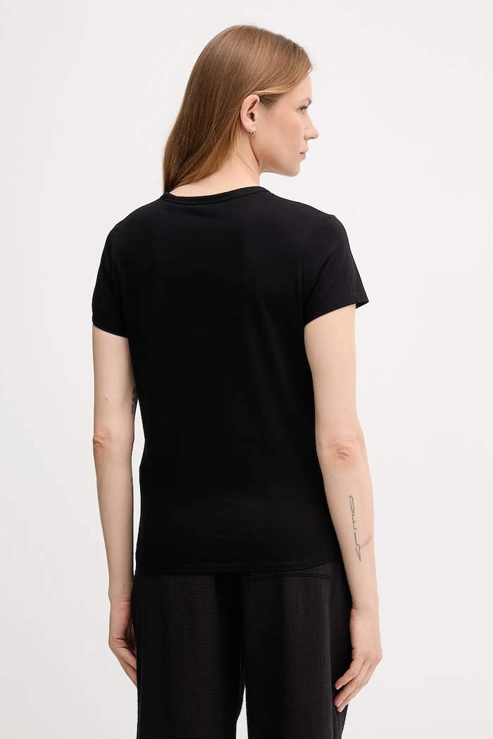 Βαμβακερό μπλουζάκι BOSS San Jared-C 50545671 μαύρο AW25