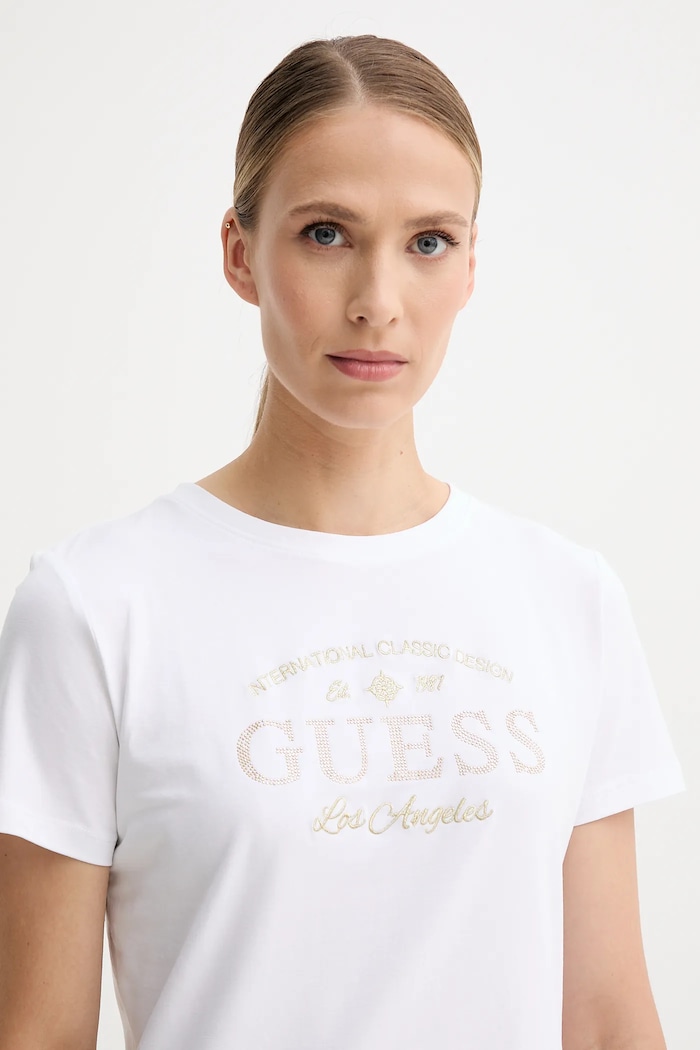 Guess t-shirt MARINA biały V5YI13.J1314