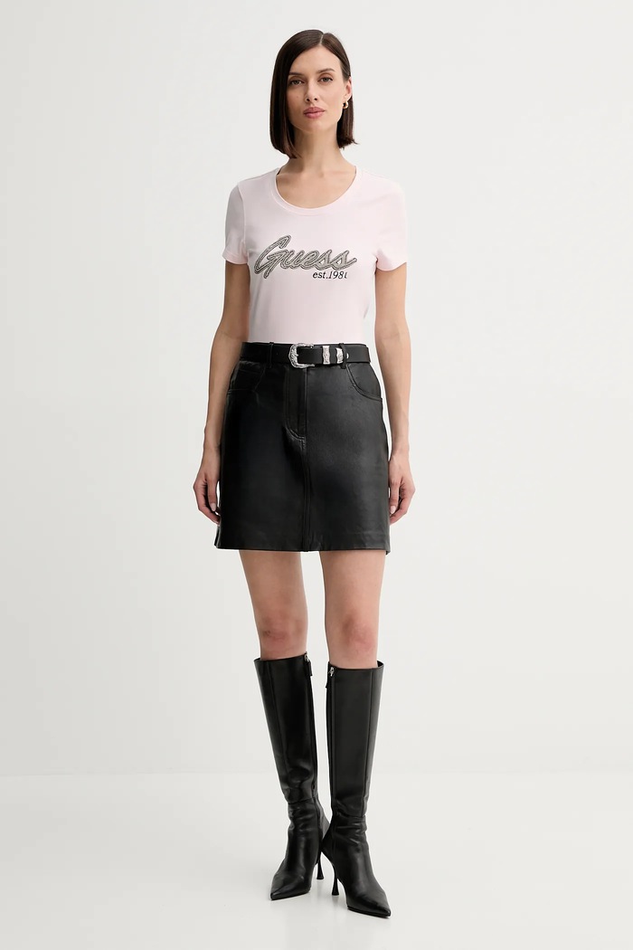 Tričko Guess W5YI16.J1314 ružová AW25
