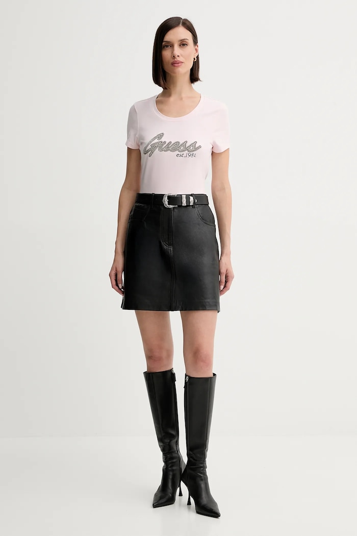 Tričko Guess W5YI16.J1314 ružová AW25