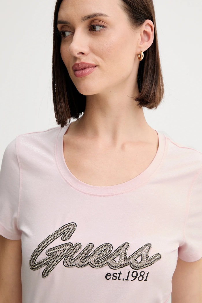Tričko Guess ružová W5YI16.J1314