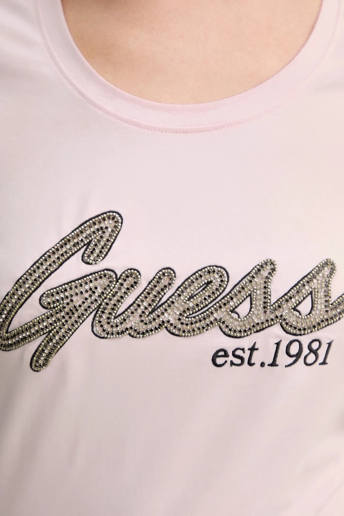 Tričko Guess W5YI16.J1314 ružová
