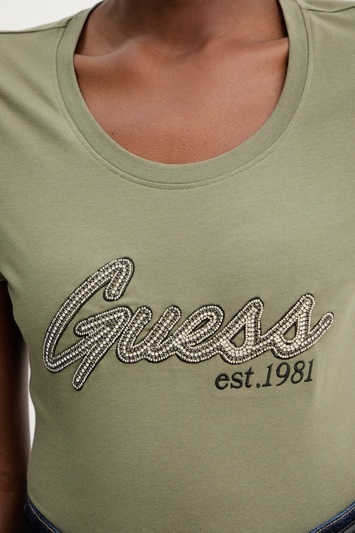 Guess t-shirt W5YI16.J1314 zöld