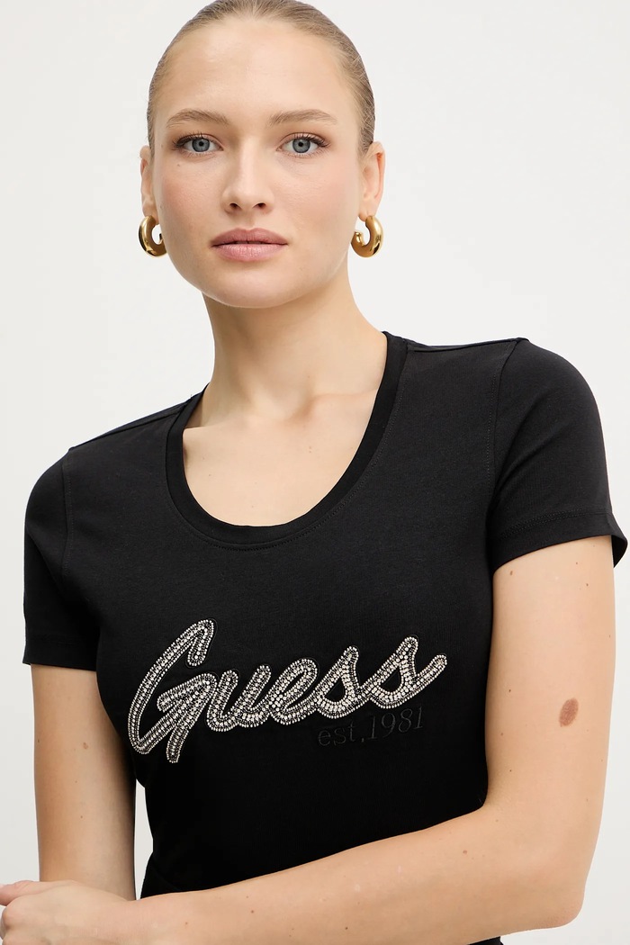 Guess t-shirt czarny W5YI16.J1314