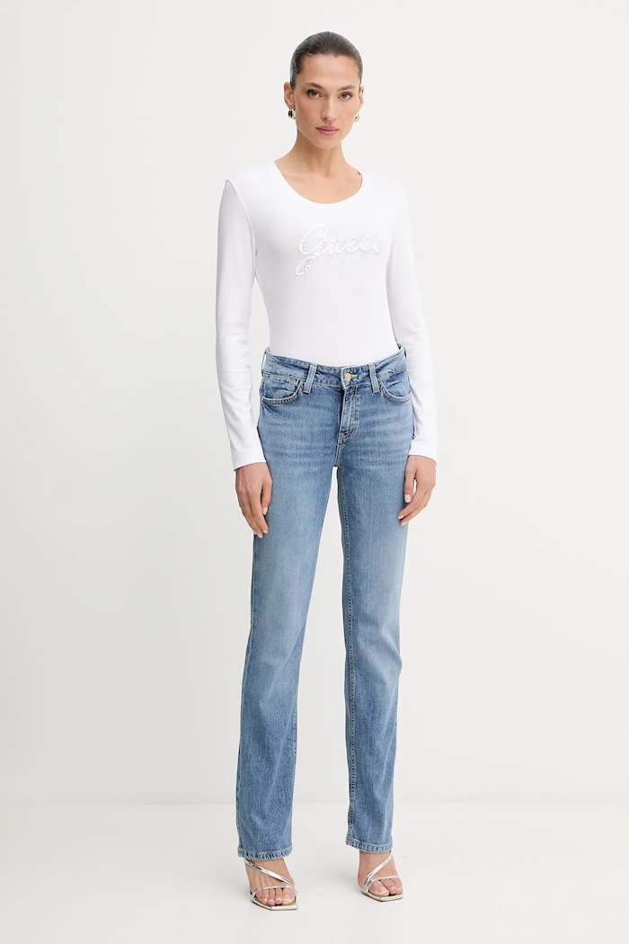 Guess longsleeve W5YI26.J1314 biały AW25