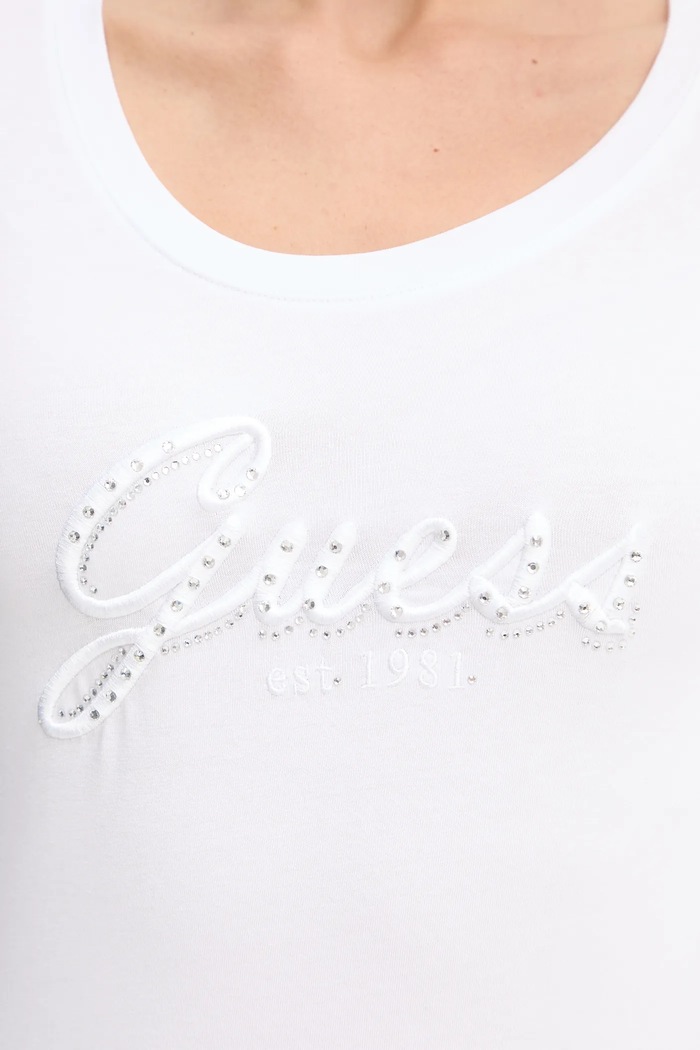 Guess longsleeve W5YI26.J1314 biały